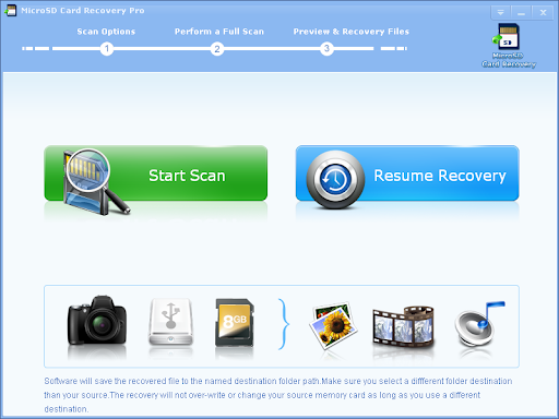 CardRecoveryPro User Interface