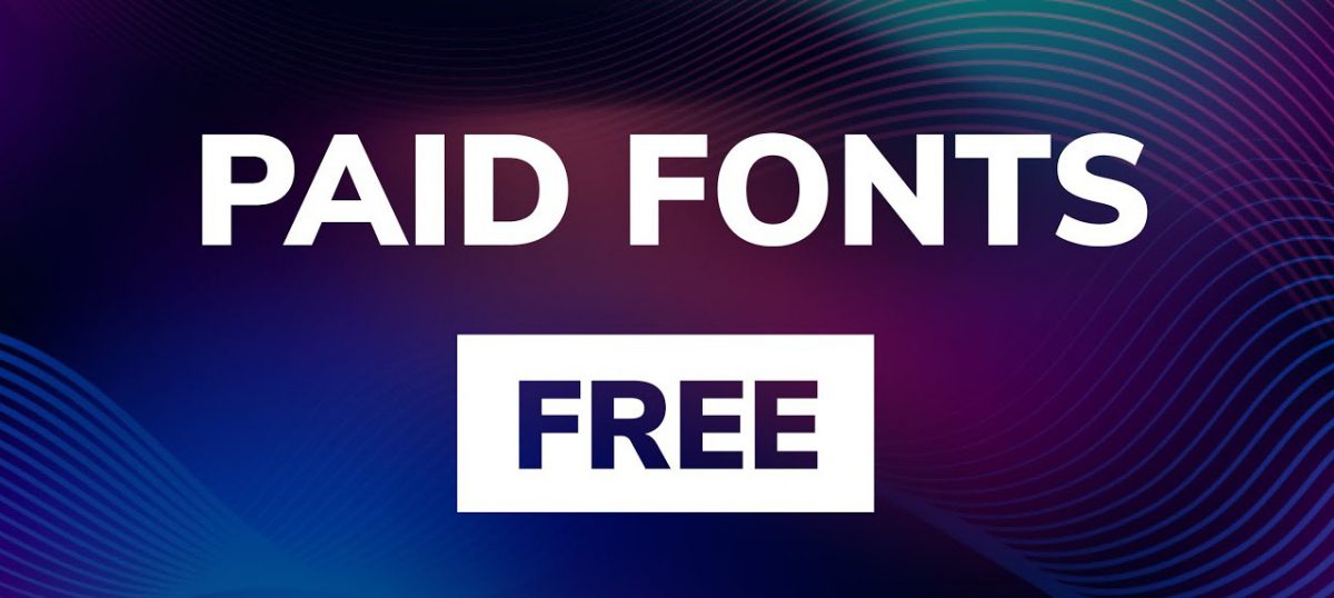 free paid fonts